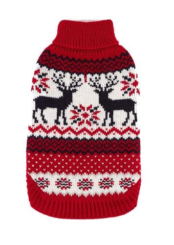 Red Fair Isle Holiday Sweater